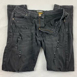 Caliber Denim black distressed jeans 34x32